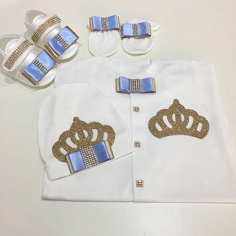 Onesie Baby Girl Crown Purple Home Coming Outfit Layette Jewels set Baptism Take Me Home Outfit Baby shower gift Newborn Gifts