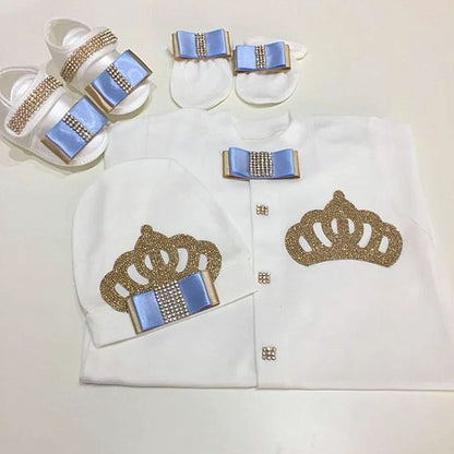 Onesie Baby Girl Crown Purple Home Coming Outfit Layette Jewels set Baptism Take Me Home Outfit Baby shower gift Newborn Gifts