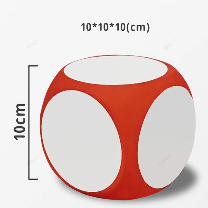Blank Dice Write on/Wipe Off Dice Portable Erasable Blank Game Cubes for Classroom Teaching Dry Erase Educational Dice