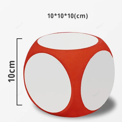 Blank Dice Write on/Wipe Off Dice Portable Erasable Blank Game Cubes for Classroom Teaching Dry Erase Educational Dice