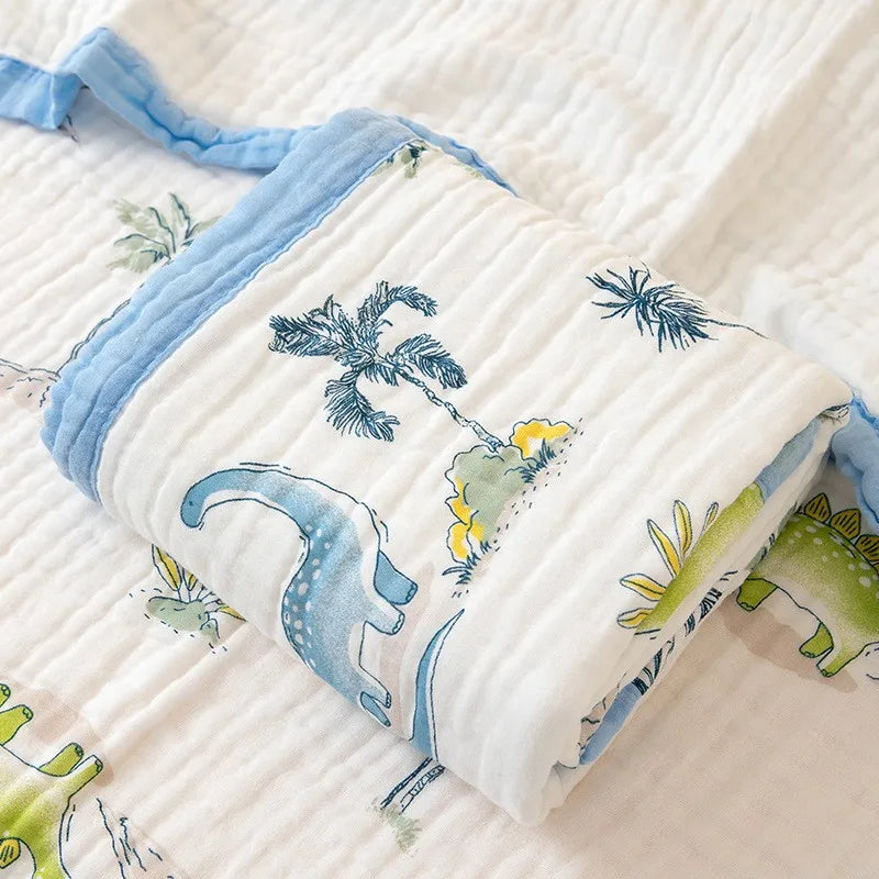 110x110cm 120x150cm 6 Layer Muslin Boy Girl Kids Children Sleep Blanket Swaddle Bath Towel 100% Cotton Newborn Wrap Baby Blanket