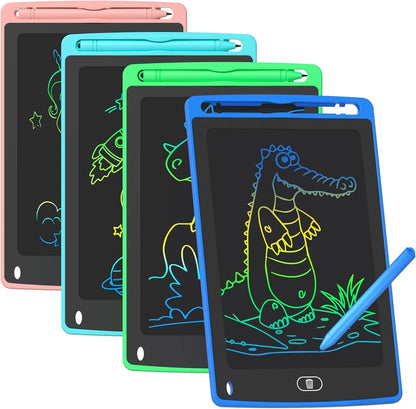 Pack LCD Writing Tablet for Kids, 8.5 Inch Colorful Doodle Board Drawing Tablet, Educational Learning Toys Birthday Gifts for Boys Girls Age