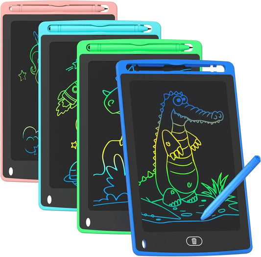 Pack LCD Writing Tablet for Kids, 8.5 Inch Colorful Doodle Board Drawing Tablet, Educational Learning Toys Birthday Gifts for Boys Girls Age
