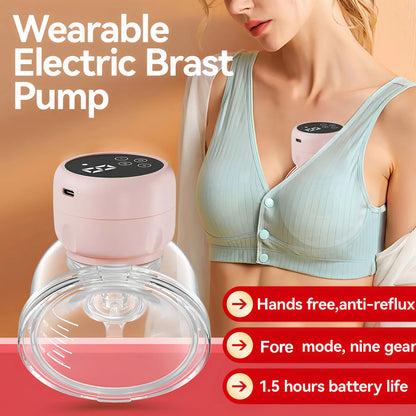 Wearable Electric Breast Pump Hands Free Smart Portable