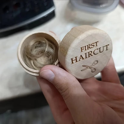 Natural Beech Wood Baby Fetal Hair Keepsake Box | Portable Memory Storage, Minimalist Lightweight Gift for New Parents