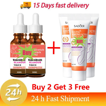 Stretch Marks Oil Maternity Pregnant Women Pregnancy Anti-Winkle Smooth Repair