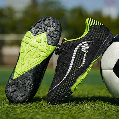 Kids Turf Soccer Cleats, Breathable Non-Slip Professional Outdoor for Boys Girls