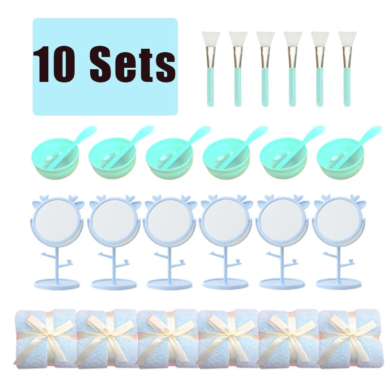 6-15Pcs Spa Party Robes for Girls Supplies Favors Kids Gowns Robe Soft Spa Headband Sleepover Birthday Party