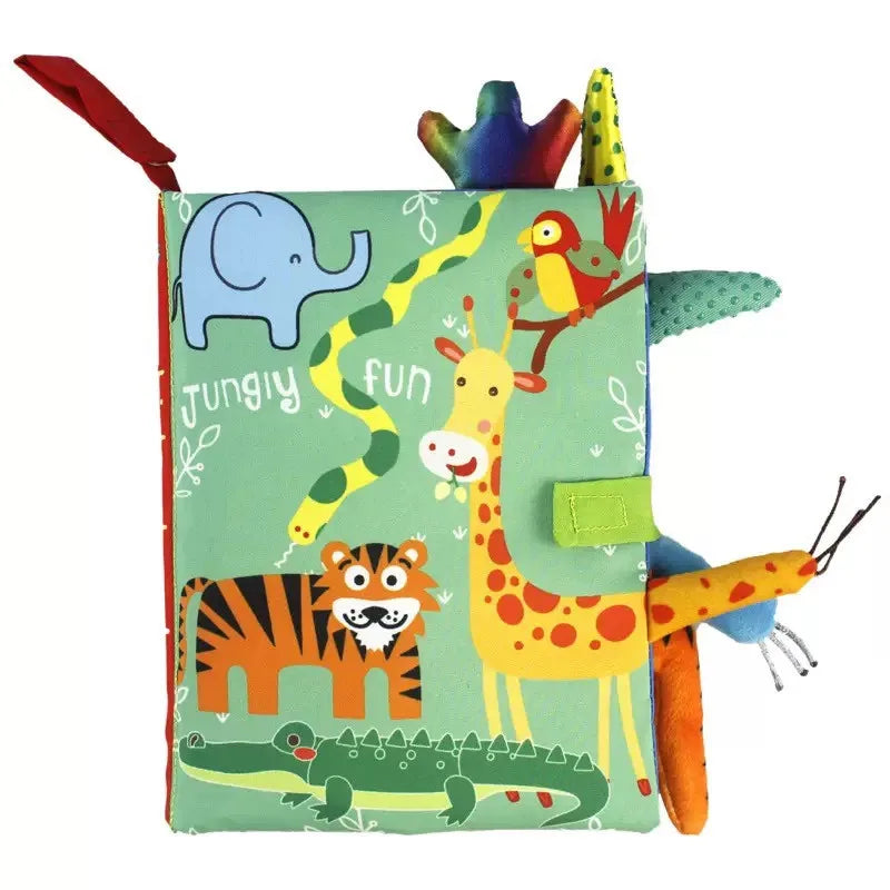 Animal Tail Cloth Book Tear Can Bite Pop-up Book Educational Enlightenment Early Education Infant Cognitive Toys 0-3 Years Old