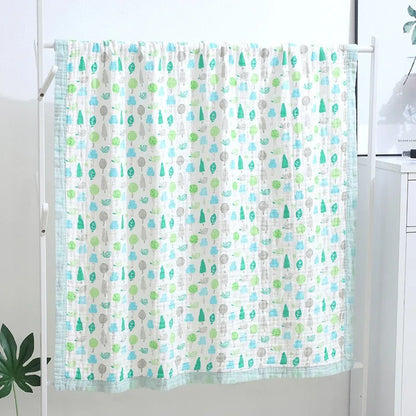 110x110cm 120x150cm 6 Layer Muslin Boy Girl Kids Children Sleep Blanket Swaddle Bath Towel 100% Cotton Newborn Wrap Baby Blanket