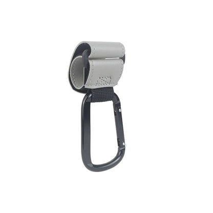 1/2pcs Baby Stroller Hooks Clips PU Leather Rotatable Cart Organizer Pram Hook Pram Rotate 360 Degree Stroller Accessories