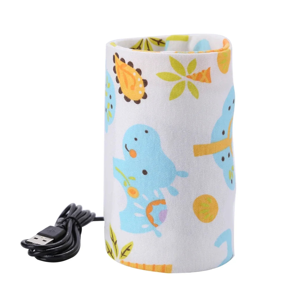 USB Milk Water Warmer Baby Nursing Bottle Heater Newborn Infant Portable Bottle Feeding Warmers Travel Stroller Insulated Bag