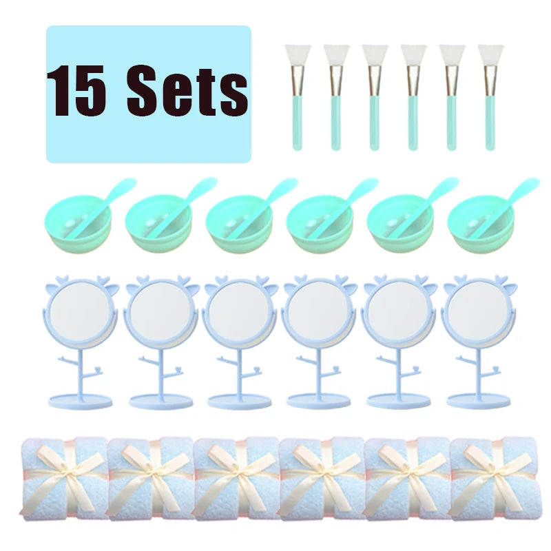 6-15Pcs Spa Party Robes for Girls Supplies Favors Kids Gowns Robe Soft Spa Headband Sleepover Birthday Party