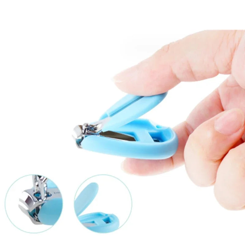 Safe Portable Nail Clipper Trimmer Tweezer with Box Children Manicure Kit Newborn Baby Nail Scissor Baby Nail Care Tool Kid