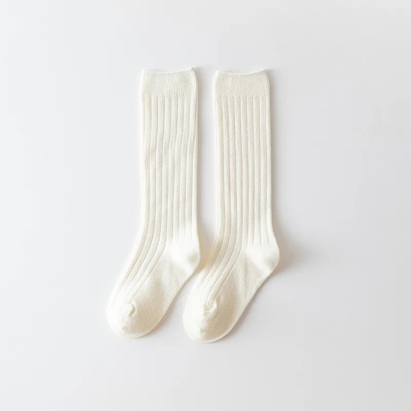 0-12Y Boys and Girls Cotton Socks Knee High