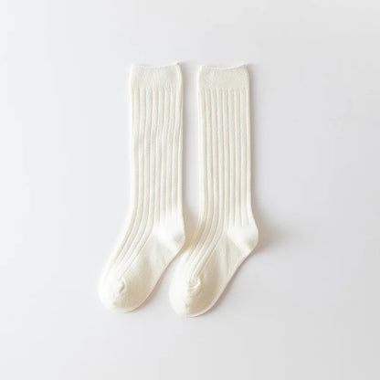 0-12Y Boys and Girls Cotton Socks Knee High
