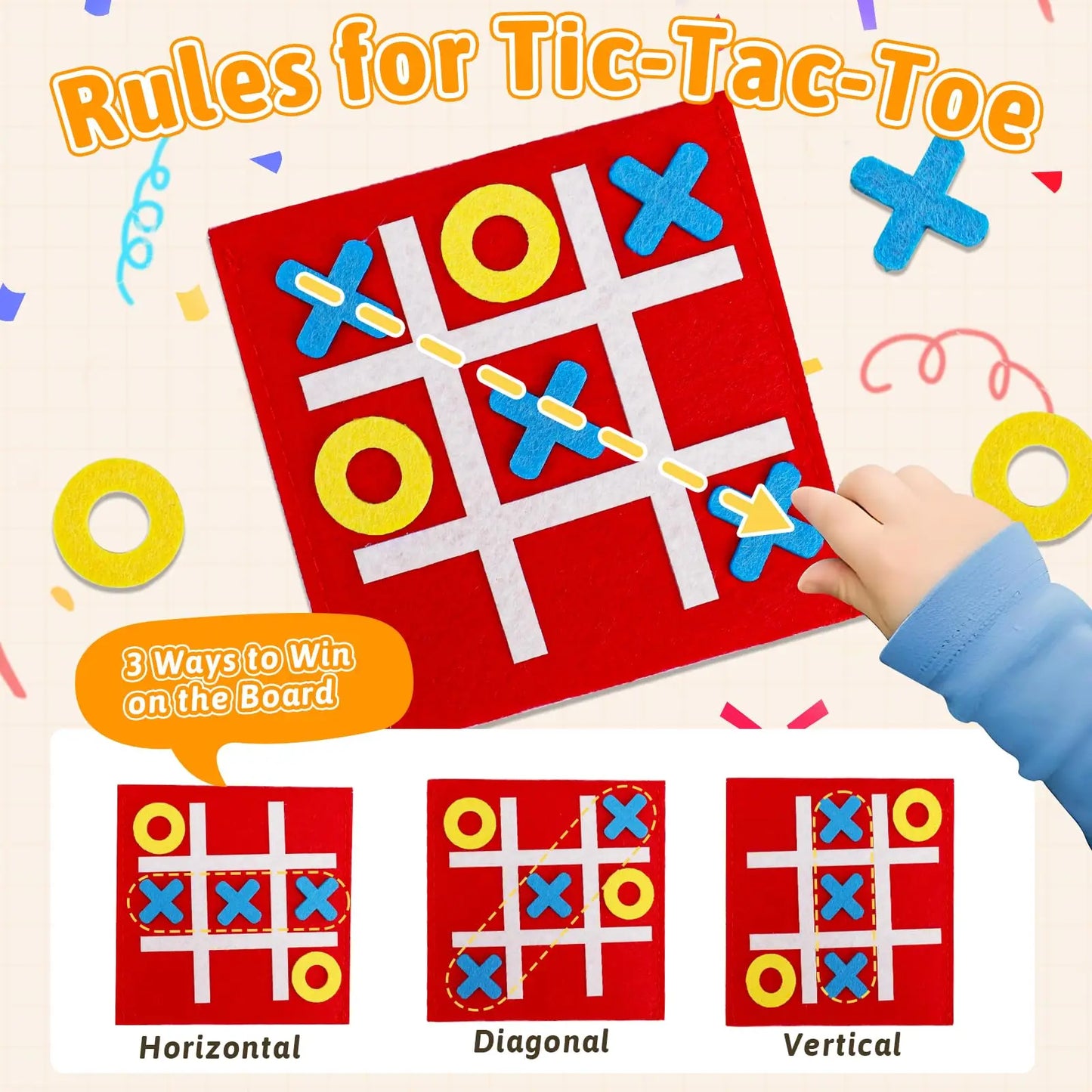 10-40pcs Tic Tac Toe Strategic Board Game for Kids, Birthday Party Favors Bulk for Kids  Goodie Treat Bag Christmas Stockin