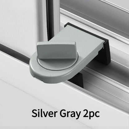 2pcs  Alloy Sliding Door Window Safety Lock Adjustable Security Door Locks Anti-theft Protection Lock Home Safety Latches