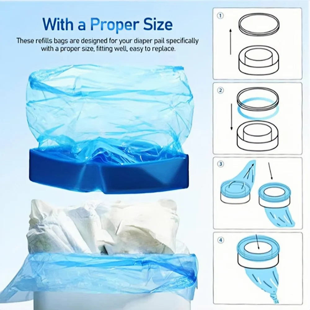 Diaper Pail Refills for Sangenic Tommee Tippee for Genie for Angelcare for Munchkin