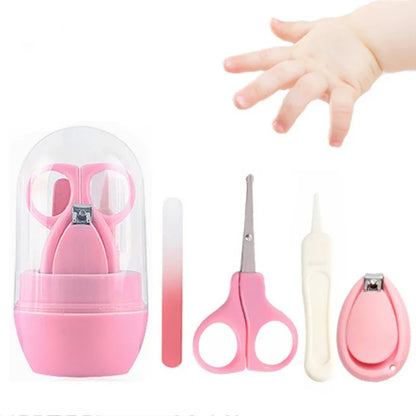 Safe Portable Nail Clipper Trimmer Tweezer with Box Children Manicure Kit Newborn Baby Nail Scissor Baby Nail Care Tool Kid