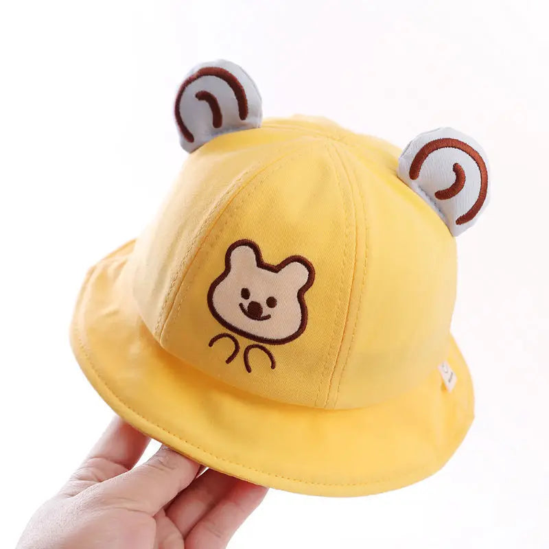 Baby Bucket Hat for Kids Spring Outdoor Boys Girls Sun Hat Summer Cute Frog Toddler Children Fisherman Cap Cotton