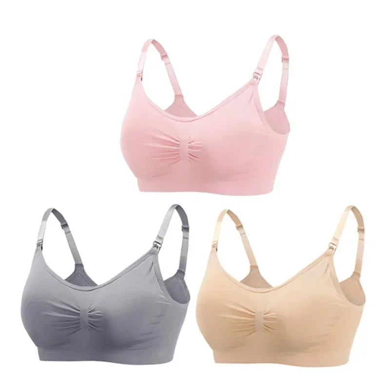 3PC/lot Maternity Nursing Bras Cotton Breastfeeding & Pregnant Moms