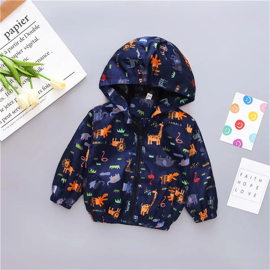 Children's outerwear for boys Autumn baby giraffe jacket