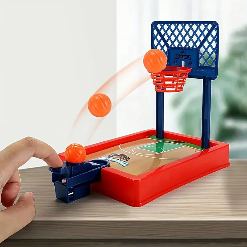 Kids Mini Basketball Shooting Game,Parent-Youngsters Interactive Toy, Train Focus Ability,Simulated Basketball Court Decoration