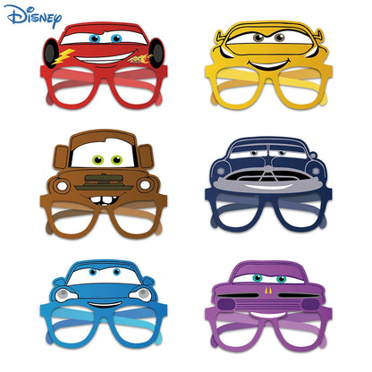 Lightning McQueen Cars Kids Party Favor Glasses Slap Bracelets Stamps Keychains Straws Badges Stickers Birthday Decorations Set