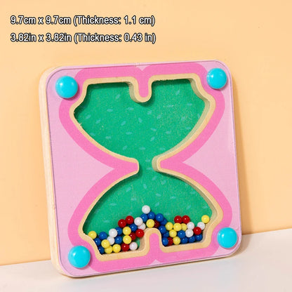 Baby Magnetic Sensory Busy Board Montessori Wooden Toy Simulation Switch Clock Shape Matching Fine Motor Skills Educational Toys