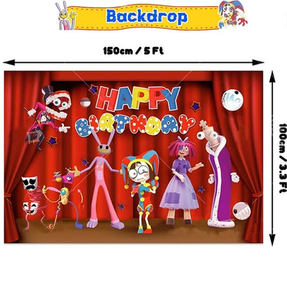 The Amazing Themed Birthday Party Decorations Digitaled Circus Tableware Plates Balloons for Baby Shower Party Favors Kids Gifts