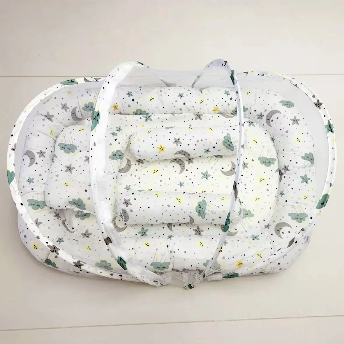 Foldable Babynest Bassinet Infant Sleeping Children's Bed with Mosquito Multi-Function Travel Baby Nest Portable Baby Bed Crib