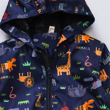 Children's outerwear for boys Autumn baby giraffe jacket