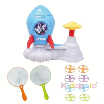 Outdoor Activity Toy Kids Flying Disc Launcher