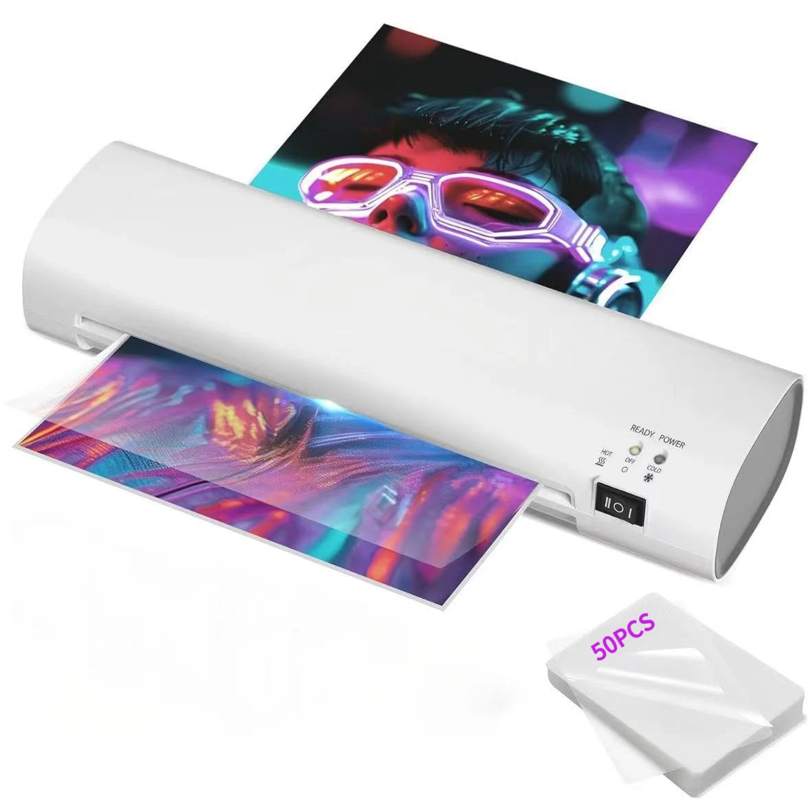 Intelligent Hot and Cold Laminating Machinesl268Match setsA4Plastic Sealing Machine One-Key Fast Heat Anti-Jamming