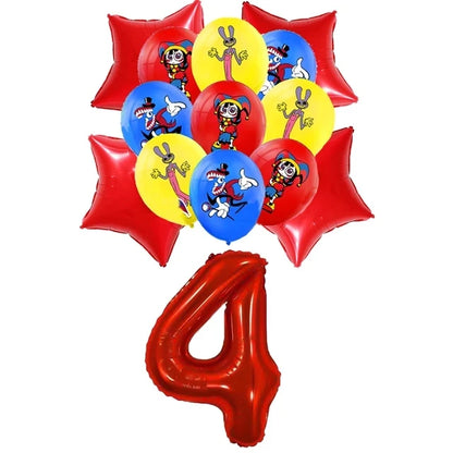 The Amazing Themed Birthday Party Decorations Digitaled Circus Tableware Plates Balloons for Baby Shower Party Favors Kids Gifts