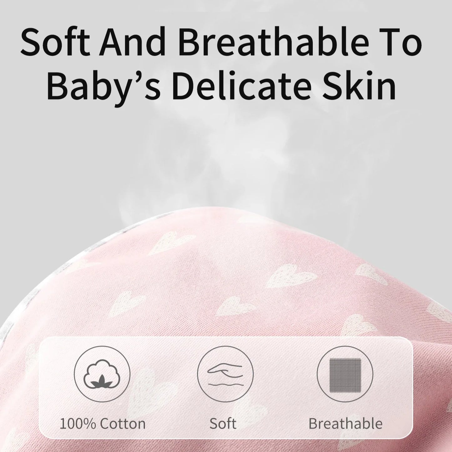 INSULAR Infant Hugging Blanket Soft Sleeping Bag All Cotton Sleep Sack Anti-startle 0-1Y