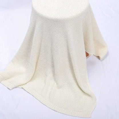 Personalized Name Baby Blanket Embroidered Name Knit Baby Blanket Newborn Gift New Mom Gifts Newborn Baby Girl & Boy Gift
