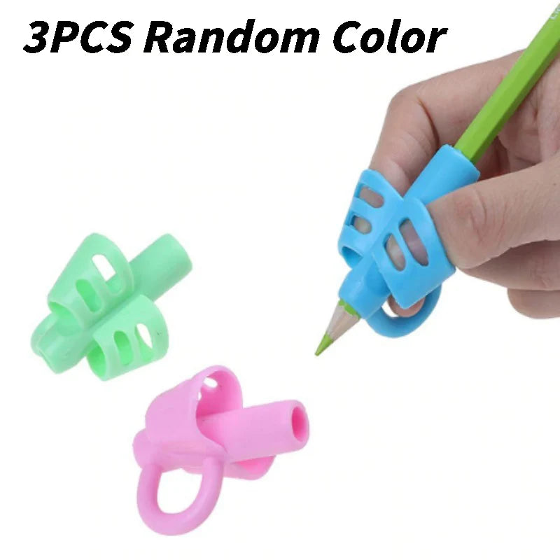 3Pcs/set Children Writing Pencil Holder Kids Writing Posture Correction Device Learning Aid Tool for School Office