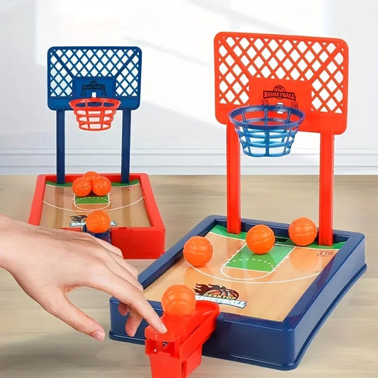 Kids Mini Basketball Shooting Game,Parent-Youngsters Interactive Toy, Train Focus Ability,Simulated Basketball Court Decoration