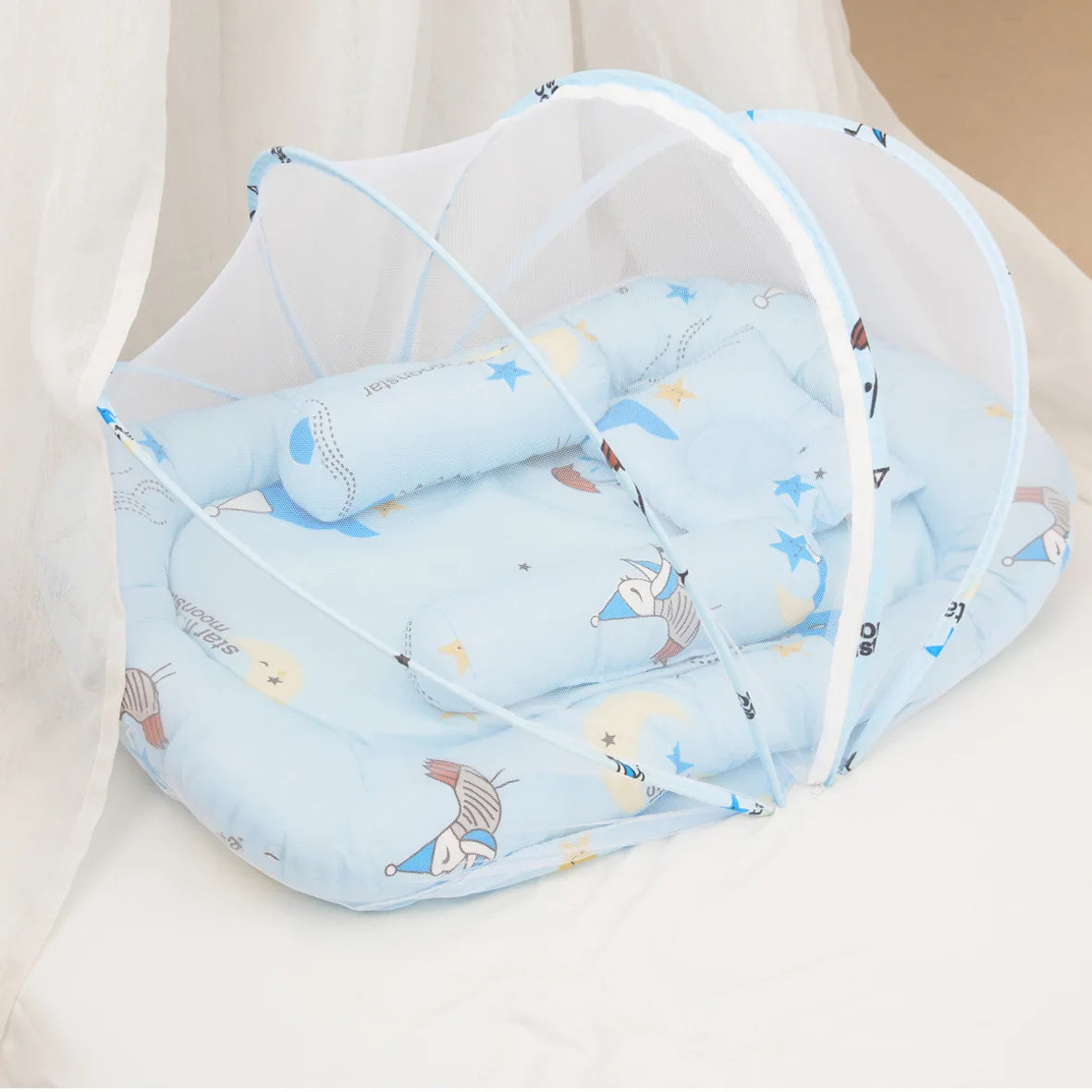 Multi-Function Travel Baby Nest Portable Baby Bed Crib Foldable Babynest Bassinet Infant Sleeping Children's Bed with Mosquito