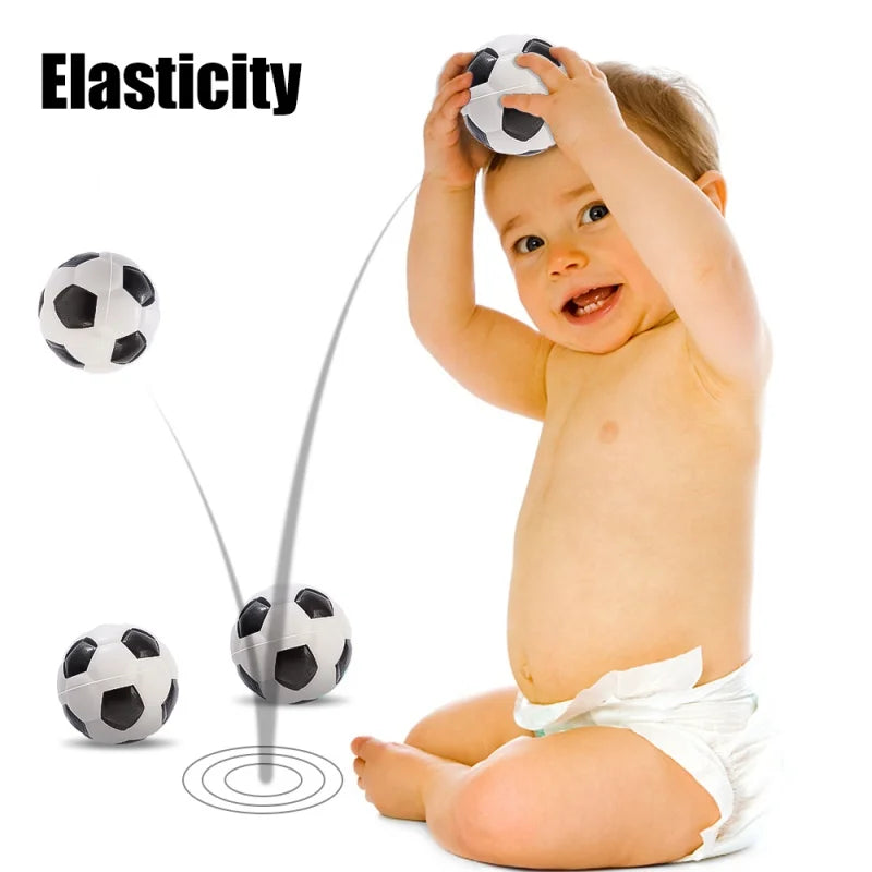 12Pcs Foam Sponge Decompression Vent Stress Balls Toy Soccer Anti Stress Relaxation Sports PU Ball Kids Birthday Party Supplies