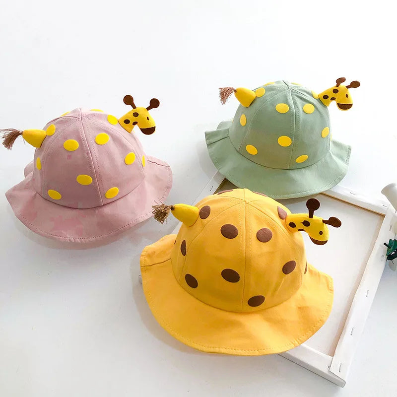 Baby Bucket Hat for Kids Spring Outdoor Boys Girls Sun Hat Summer Cute Frog Toddler Children Fisherman Cap Cotton