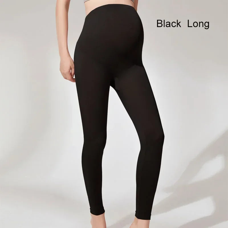 Elastic High Waist Maternity Leggings Skinny for Pregnant Women Belly Support Postpartum Leggins