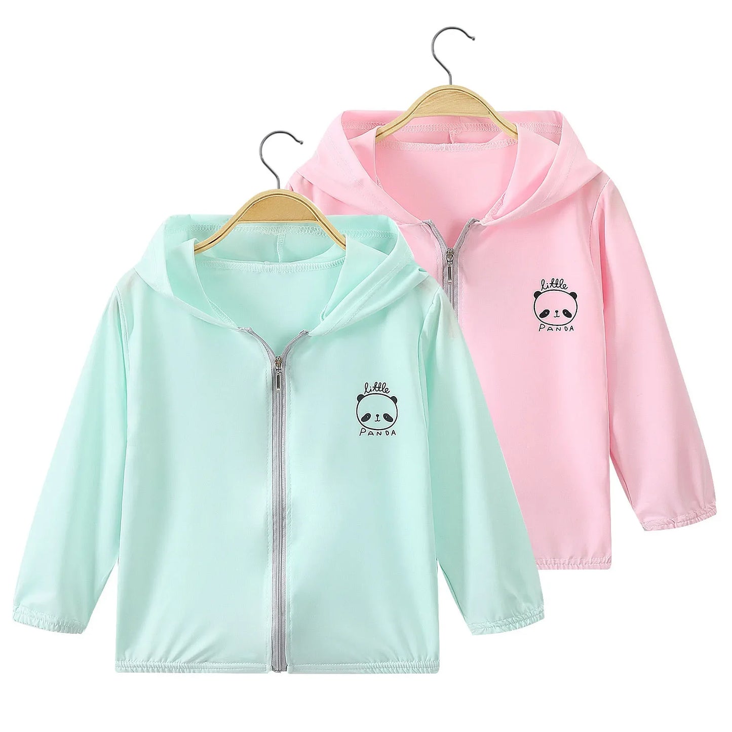 Summer Girls UV Sun Protection Clothing Thin Hooded Jacket for Kids Breathable Air Conditioner Shirt Clothes 2-10 Years