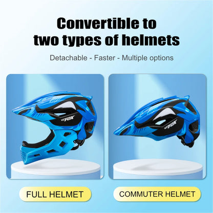 BATFOX child Bicycle helmet Detachable kids full face helmet for children motorcycle motocross helmet