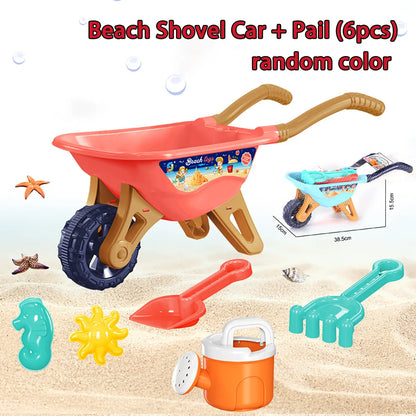 Children's beach toy sets: shovels, beach buckets, funnel tools, summer outdoor water play toys for babies