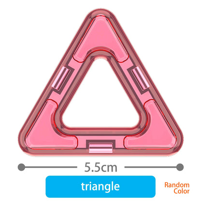 large Magnetic tiles Designer Magnet Building Blocks Accessories Educational Constructor Toys For Children Kids Girls Set Gift