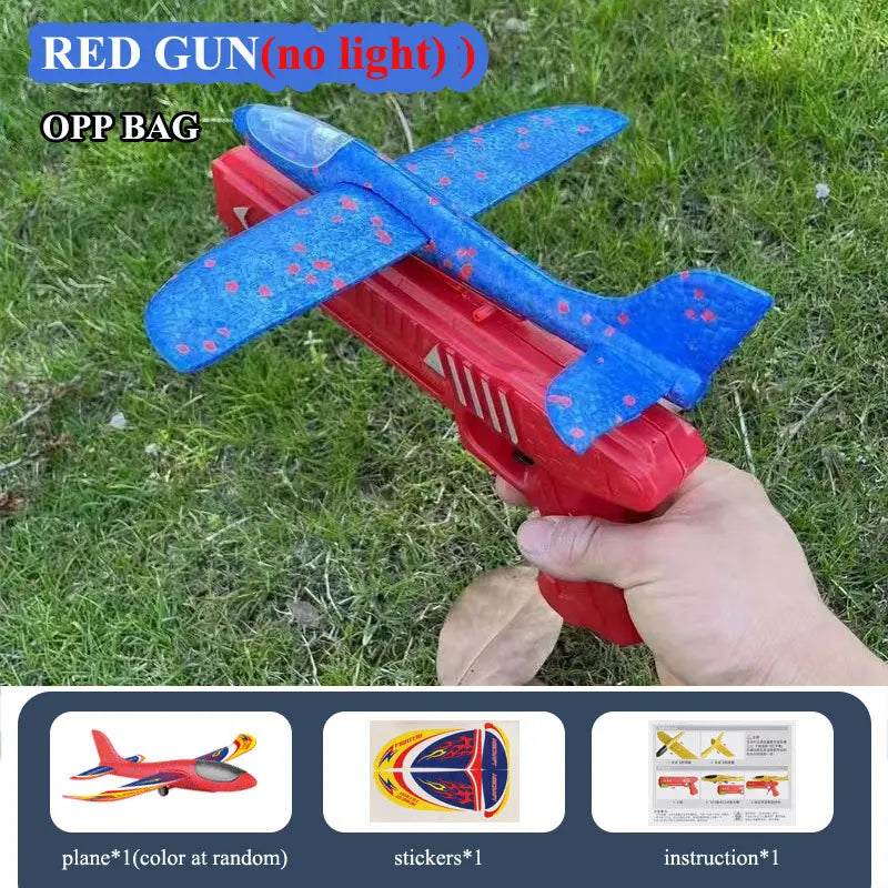 Clearance_Kids 24/34cm Foam Plane Launcher Outdoor Toy for Boys Sport Catapult Game Children Girl Birthday Xmas Gifts_Continuous