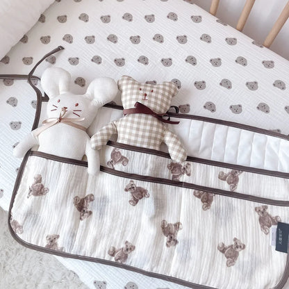 Cotton Newborn Crib Organizer Toys Baby Bed Hanging Storage Bags Diaper Pocket for Crib Bedding Set Accessories Nappy Store Bags